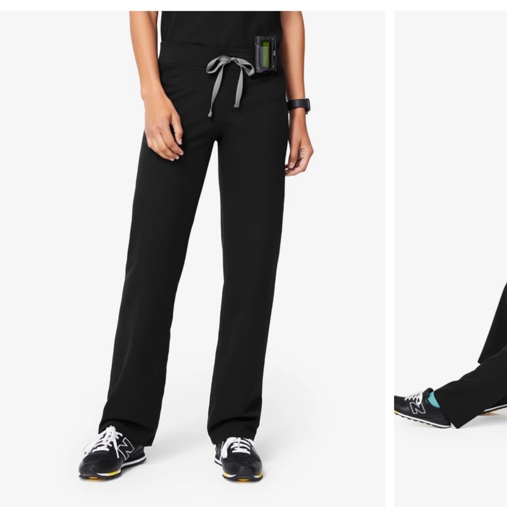 FIGS YOLA BLACK SKINNY SCRUB PANTS SIZE XS
